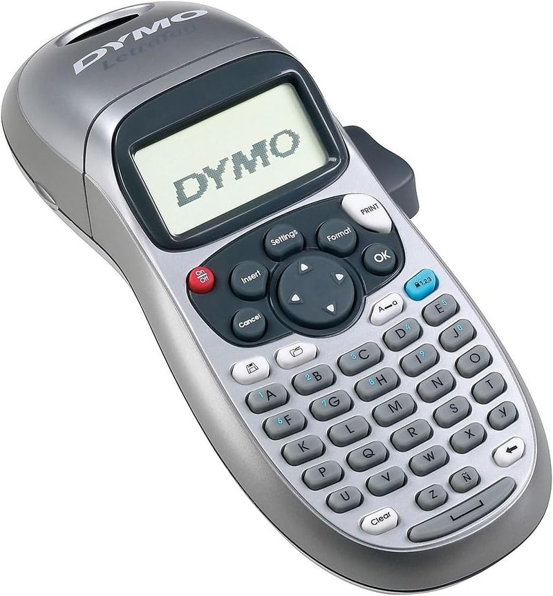 Dymo صانع الملصقات، ليترا تاج 100H صانع ملصقات محمول فضي وشرائط ملصقات LT، سهل الاستخدام، رائع لتنظيم المنزل والمكتب - Image 1