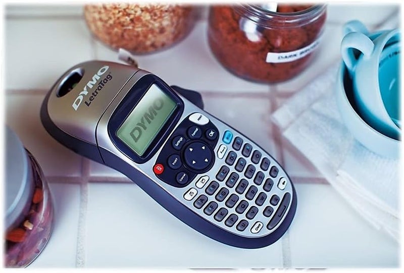 Dymo صانع الملصقات، ليترا تاج 100H صانع ملصقات محمول فضي وشرائط ملصقات LT، سهل الاستخدام، رائع لتنظيم المنزل والمكتب - Image 2