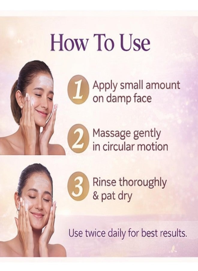Itsuki Skin Rejuvenating Face Wash Saffron Papaya & Marigold Extract Deep Cleansing & Brightening Face Wash (100ml) - Image 3