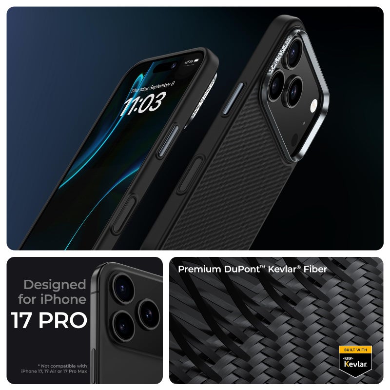 BENKS ArmorPro Case for iPhone 17 Pro with Camera Control Button, [Compatible with Magsafe] Military Grade Protective Case Built with Dupont Kevlar 600D Aramid Fiber - Image 2