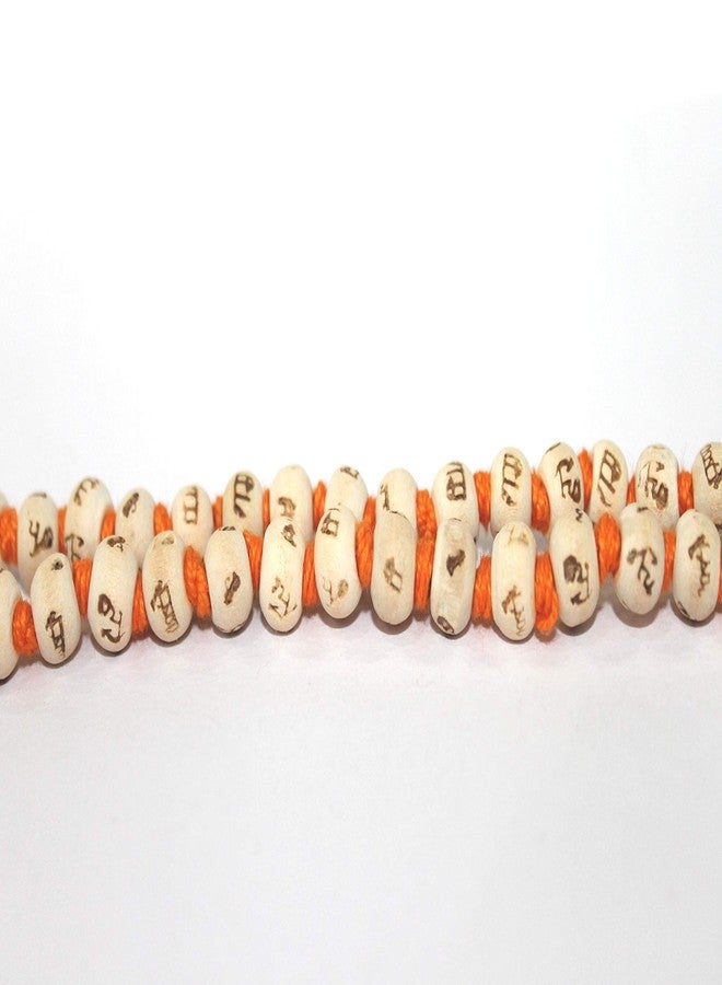 IS4A White Tulsi Japa Mala 108+1 8mm Hare Rama Hare Krishna Beads - Image 5