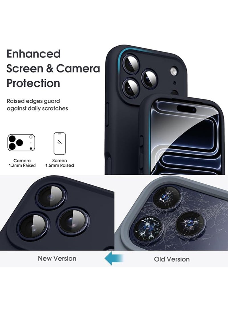 WRISTWISE Case Cover for iPhone 17 Pro - [Camera All-Round Protection] [Soft Microfiber Lining Anti-Scratch] Shockproof Phone Case Cover, Black - Image 2