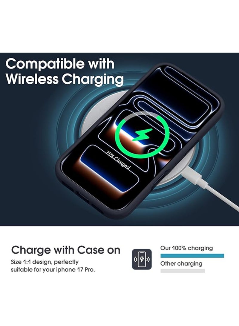 WRISTWISE Case Cover for iPhone 17 Pro - [Camera All-Round Protection] [Soft Microfiber Lining Anti-Scratch] Shockproof Phone Case Cover, Black - Image 5