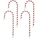 HAUTE DECOR Haute Decor CC0402R Candy Cane Stocking Holder, 4-Pack, Classic Red and White  - Image 1