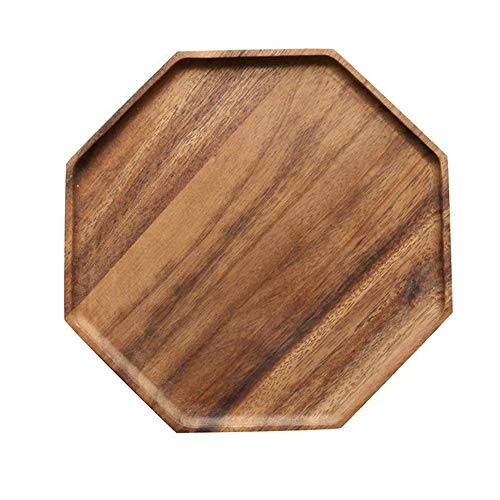 Renawe Set of 2 Acacia Wood Charcuterie Boards Round Wooden Serving Tray Fruit Platter Decor Trays Serving Ware Food Dish Serving Platters Cheese Board Square Party Trays Charger Plate Hosting Essentials - Image 5