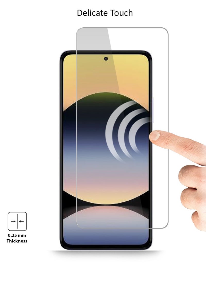 Techie حماية شاشة Xiaomi Redmi Note 14 4G – واقي شاشة زجاجي مقسى بدقة Full HD مع خصائص مضادة للانعكاس، صلابة 9H، سمك 0.33 مم، حواف مدورة، خالي من الفقاعات وسهل التركيب - Image 5