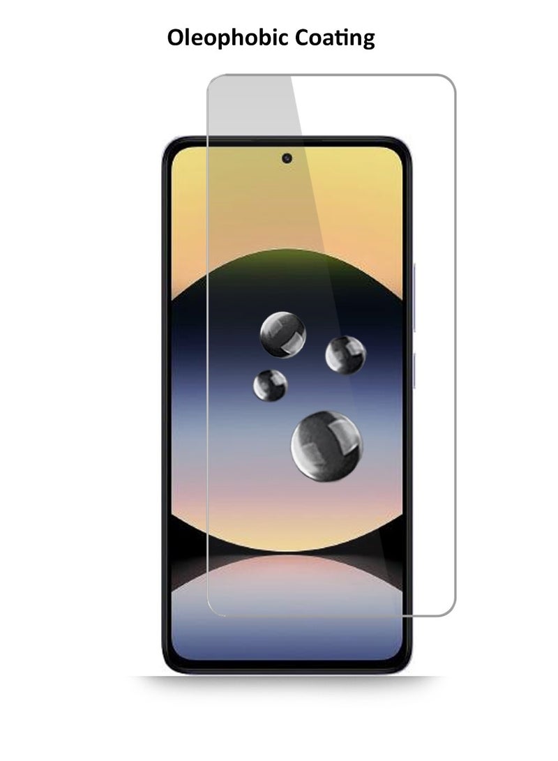 Techie حماية شاشة Xiaomi Redmi Note 14 4G – واقي شاشة زجاجي مقسى بدقة Full HD مع خصائص مضادة للانعكاس، صلابة 9H، سمك 0.33 مم، حواف مدورة، خالي من الفقاعات وسهل التركيب - Image 2