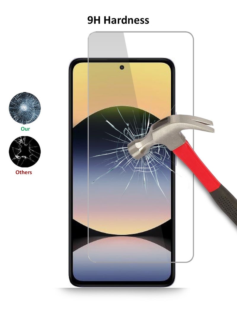 Techie حماية شاشة Xiaomi Redmi Note 14 4G – واقي شاشة زجاجي مقسى بدقة Full HD مع خصائص مضادة للانعكاس، صلابة 9H، سمك 0.33 مم، حواف مدورة، خالي من الفقاعات وسهل التركيب - Image 3