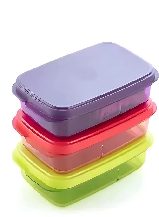 XML Lunch Box For Kids School Office Men Women Tiffin Boxes Set Slim And Compact Bpa Free Food Grade Plastic Dabba Container Nasta box - Image 2