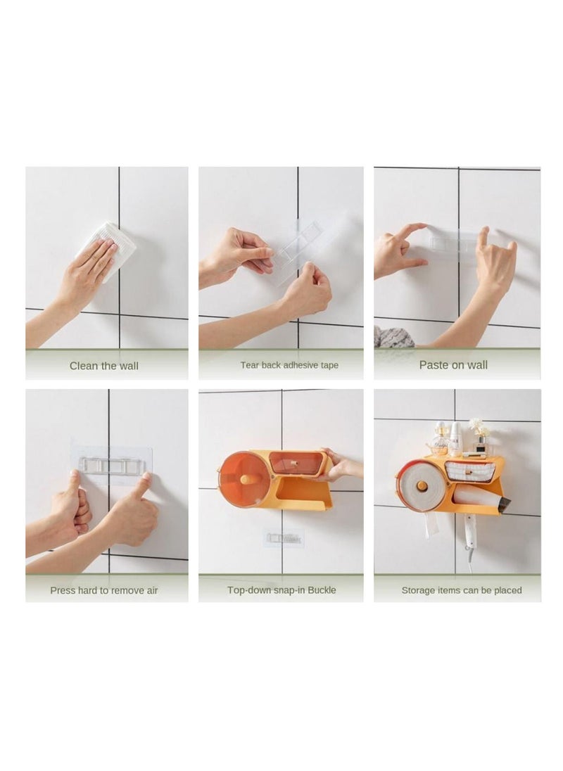 AIWANTO Wall mounted Multi-function Bathroom Tissue Storage Rack  - Image 4