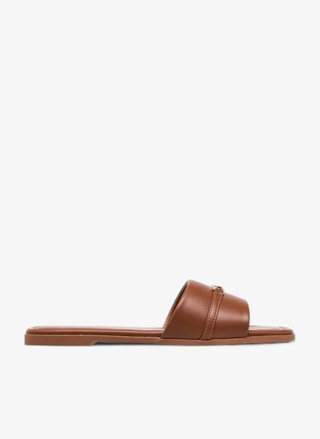 Celeste Women's Buckle Detail Slip-On Sandals