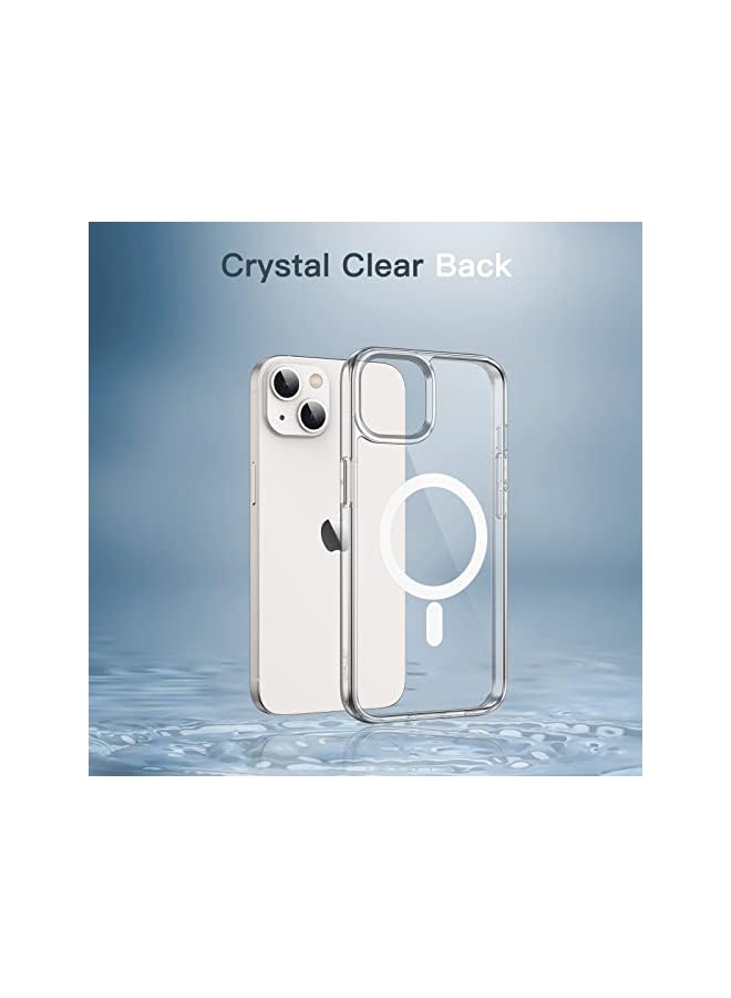 Jetech Magnetic Case For Iphone 13 6.1-Inch Compatible With Magsafe Wireless Charging, Shockproof Phone Bumper Cover, Anti-Scratch Clear Back (Clear) - Image 3