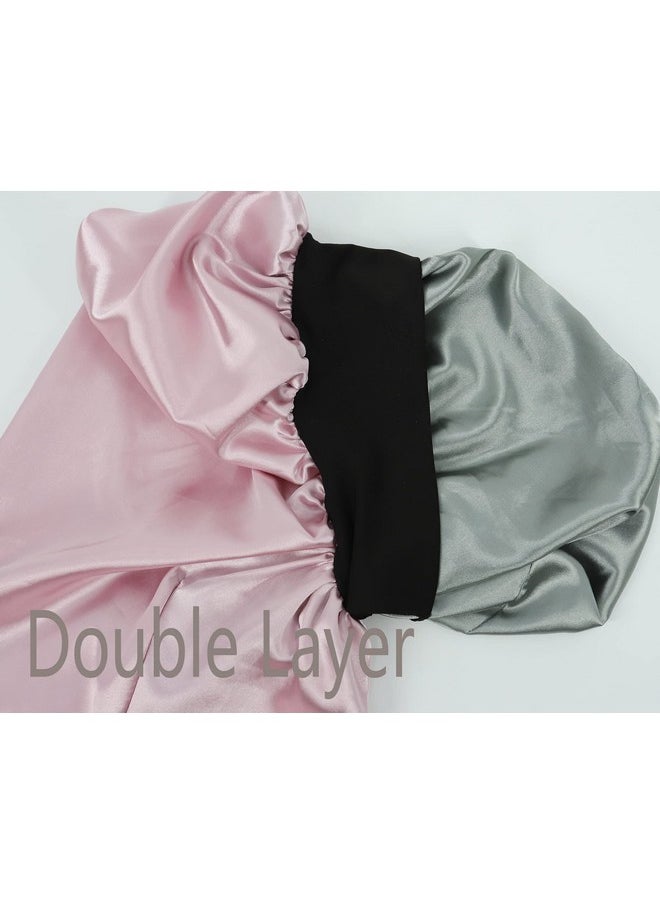 SENGTERM - Engterm Kids Long Satin Bonnet Girls Sleeping Cap Braids Bonnet For Long Curly Hair - Image 1