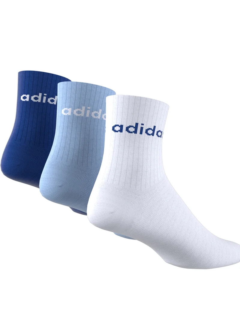 Adidas Kids 3 Pack Linear Crew Socks