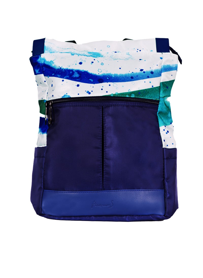 Anemoss Anemoss Wave Laptop Backpack, Waterproof Backpack for Women, Backpack with Laptop Compartment, Cute Travel Backpack, 14 inch Laptop and Notebook, Anti Theft - Image 1