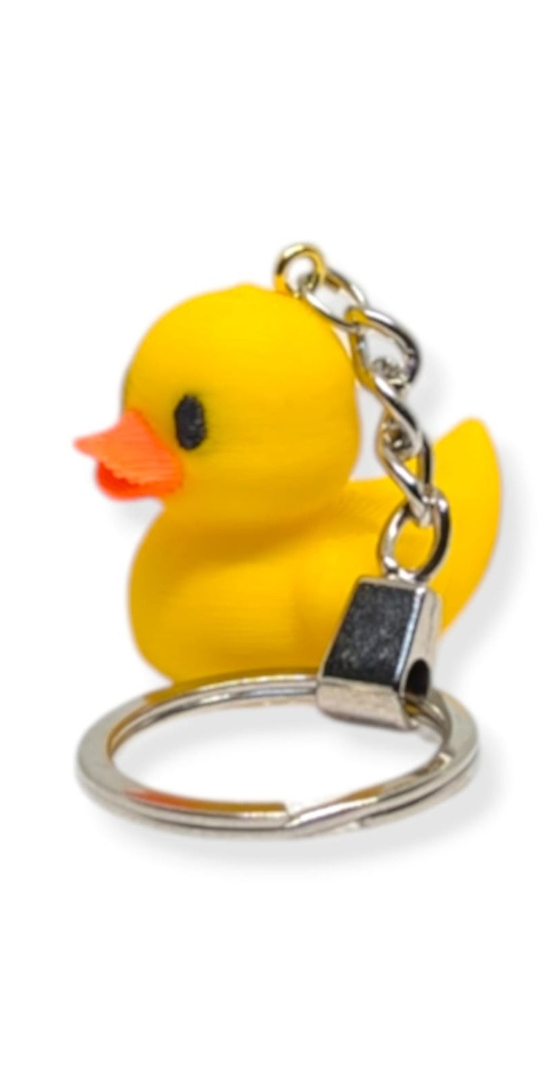 Cute Animal Keychain Medal, Mini Figure Collectible Charm - Backpack & Keys Accessory, Fun Gift for Boys & Girls of All Ages, Suitable for Kids – Mini Duck - Image 1