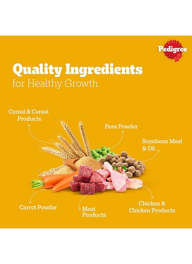Pedigree Adult Dry Dog Food, Meat & Rice, 3 Kg, Contains 37 Essential Nutrients, 100% Complete & Balanced Food For Adult Dogs  - Image 3