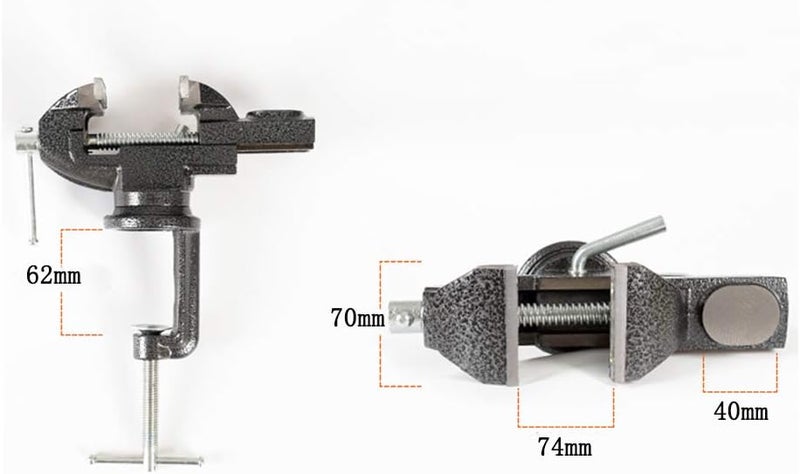 MYTEC Home Vise Clamp-On Vise, 3.0" black - Image 2