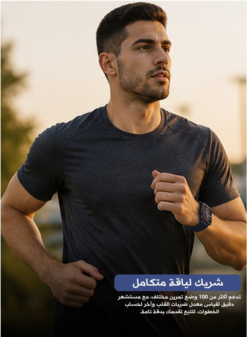 Aolon GTS 2024 Smart Watch with 1.83 Inch Full Touch Color Display Bluetooth Calling Over 100 Sports Modes Heart Rate Monitoring Step Tracking Bluetooth 5.3 and 7 to 10 Day Battery Life for Daily Fitness and Sports - Image 2