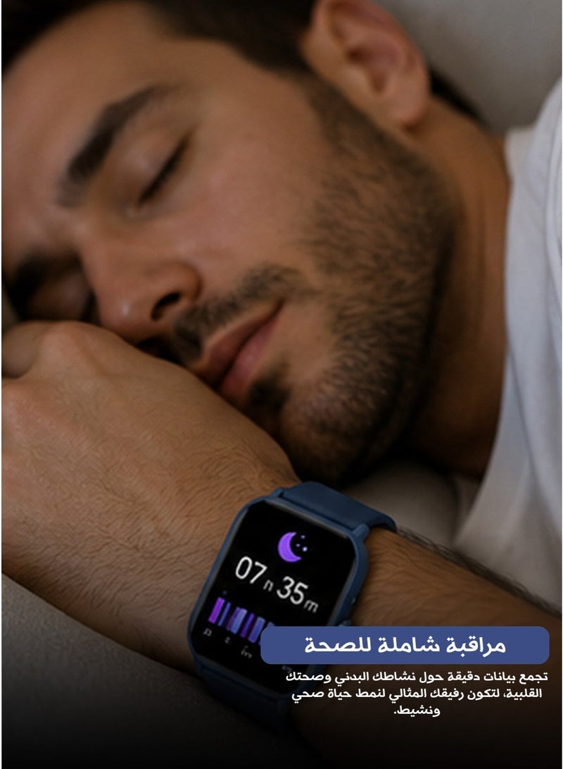 Aolon GTS 2024 Smart Watch with 1.83 Inch Full Touch Color Display Bluetooth Calling Over 100 Sports Modes Heart Rate Monitoring Step Tracking Bluetooth 5.3 and 7 to 10 Day Battery Life for Daily Fitness and Sports - Image 3