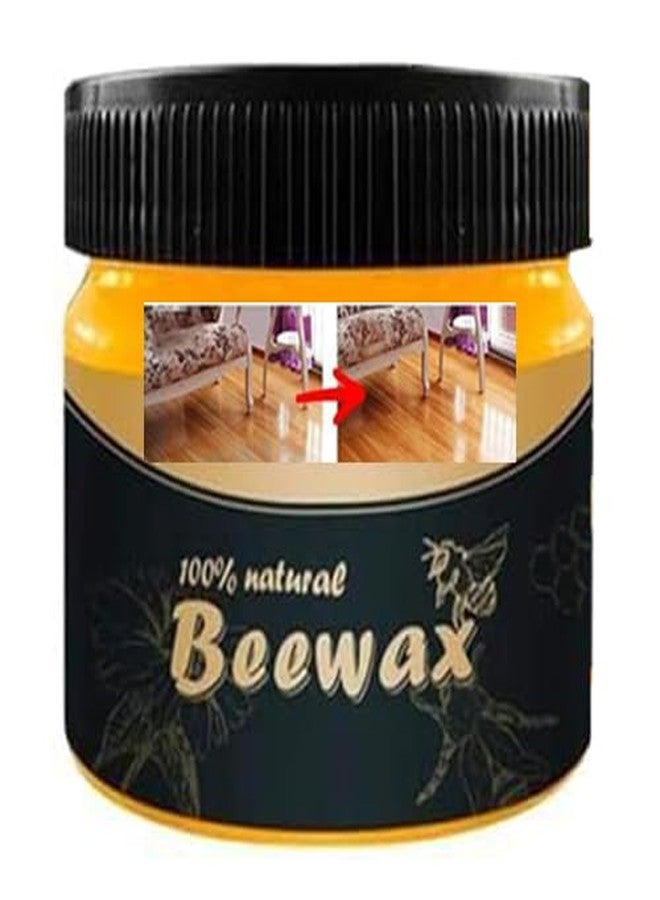Flysales® Beewax Furniture Polish, Natural Traditional Beeswax Wood Polish Shine for Furniture, Wood, Cabinet, Wardrobe for Restoring Back Wood Shine Polish - Image 1
