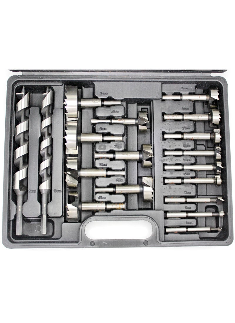 Kingroy 32PC wood drill bits, carpnter drill bits set. It conclude flat wood drill bits, 3 point wood drill bits, auger wood drill bits, forstner drill bits.  - Image 2