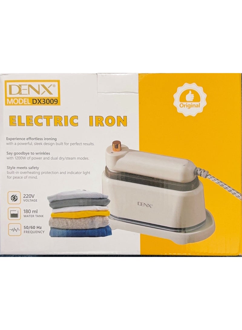 دينكس مكواة بخار محمولة 2 في 1، مكواة بخار 1000 واط، مكواة ملابس محمولة مع فرشاة وخزان 180 مل، مكواة بخار لإزالة التجاعيد من الأقمشة، مكواة سفر صغيرة للعبايات والقمصان والبدلات والستائر، تسخين سريع، كي عمودي وأفقي، مكواة بخار خفيفة الوزن للمنزل والمكتب والسفر، DX3009 - Image 4