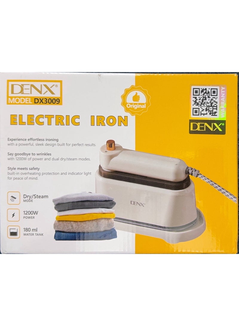دينكس مكواة بخار محمولة 2 في 1، مكواة بخار 1000 واط، مكواة ملابس محمولة مع فرشاة وخزان 180 مل، مكواة بخار لإزالة التجاعيد من الأقمشة، مكواة سفر صغيرة للعبايات والقمصان والبدلات والستائر، تسخين سريع، كي عمودي وأفقي، مكواة بخار خفيفة الوزن للمنزل والمكتب والسفر، DX3009 - Image 2