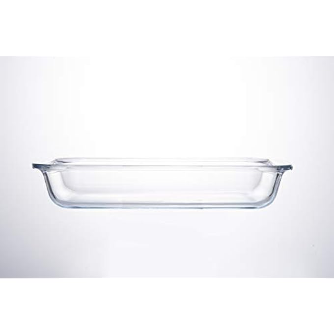 ريحني طبق خبز زجاجي مستطيل 16 لتر زجاج بوروسيليكات شفاف TL2213508 - Image 3