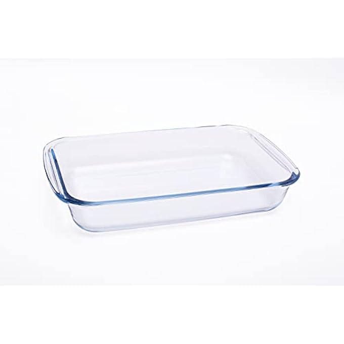 ريحني طبق خبز زجاجي مستطيل 16 لتر زجاج بوروسيليكات شفاف TL2213508 - Image 1
