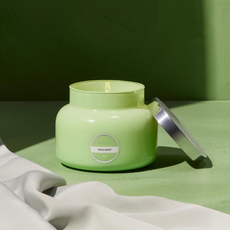 Capri Blue Volcano Scented Candles - Luxury Candles for Home Scented with Tropical Fruit & Sugared Citrus - Long Lasting Soy Wax Blend - Signature Glass Jar (Iced Matcha Green, 19 oz) - Image 2