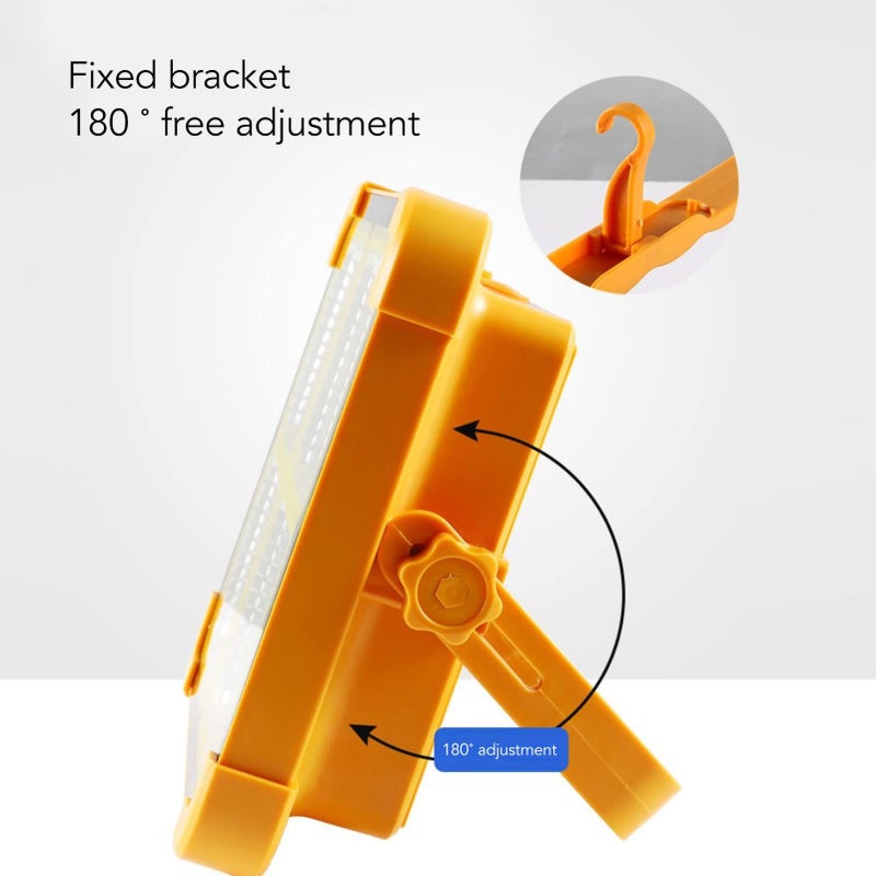100W Solar Emergency Flood Light Adjustable Portable Work Light IP66 Waterproof - Image 5