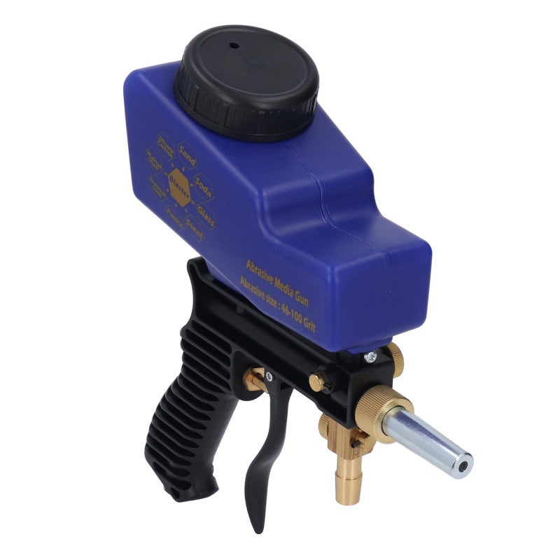 Sand Blaster Gun Kit: Portable Aluminum & ABS Build - 90PSI Working Pressure 150PSI Max Siphon Function Multi-Media Support for DIY Projects Home Use Glass Etching Metal Rust Removal Car Cleaning - Image 3