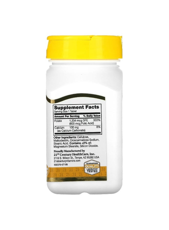 21st CENTURY 21st Century, Folic Acid, 800 mcg, 180 Easy to Swallow Tablets  - Image 2