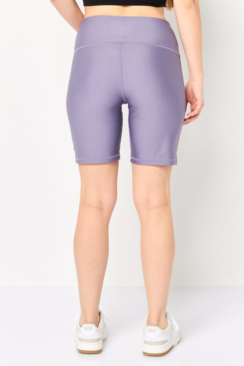 UNDER ARMOUR Women Sportswear Fit Training Shorts, Purple - Image 4