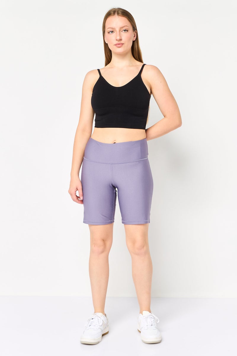 UNDER ARMOUR Women Sportswear Fit Training Shorts, Purple - Image 3