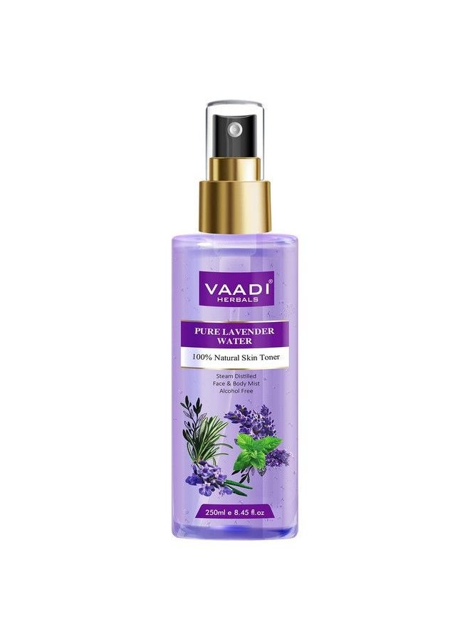 VAADI HERBALS - Pvt Ltd Lavender Water 100% Natural & Pure Skin Toner 250 Ml - Image 1