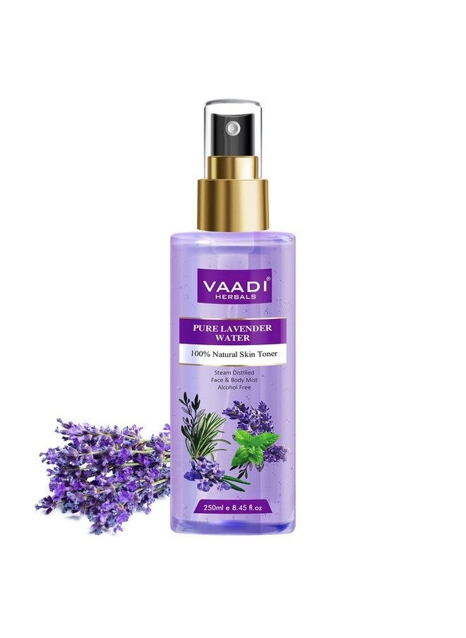 VAADI HERBALS - Pvt Ltd Lavender Water 100% Natural & Pure Skin Toner 250 Ml - Image 1