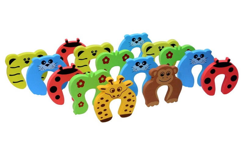 BabySafeHouse Finger Pinch Door Guard for Baby Safety (Animal Shape-Pack of 15)-Door Stopper for Protection from Door Slamming & Accidental Door Lock - Image 1