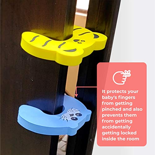BabySafeHouse Finger Pinch Door Guard for Baby Safety (Animal Shape-Pack of 15)-Door Stopper for Protection from Door Slamming & Accidental Door Lock - Image 5