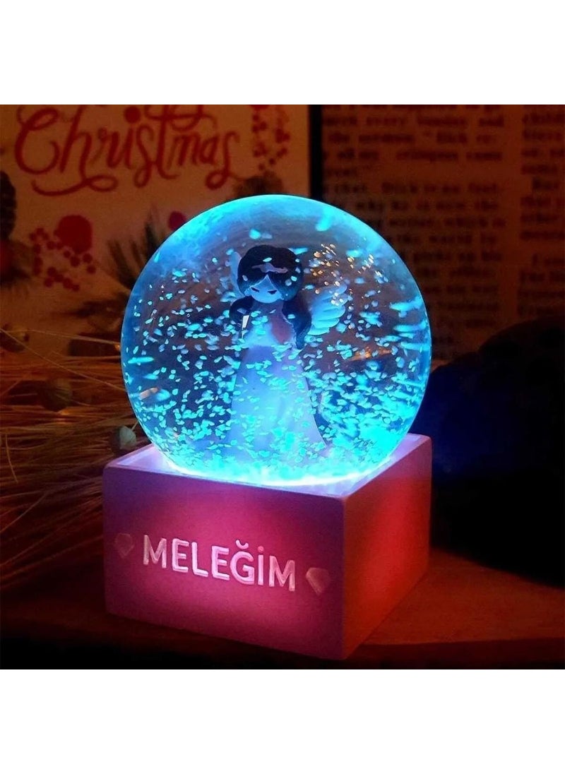 MD My Angel Lighted Snow Globe Gift  - Image 2