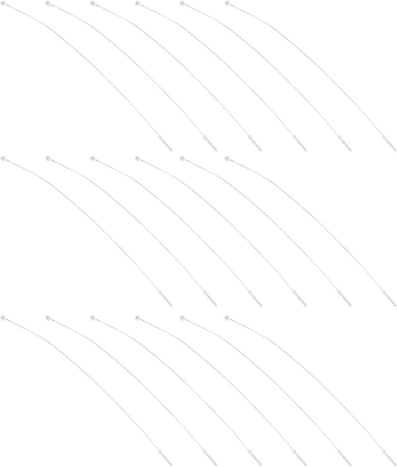 klarako 1900pcs String Tag line Clothes Tags Price Hanging Ropes Label Fasteners Craft Showing Fastener Cord Bullet Clasp Labels Hanging Rope Clothing tie Plastic - Image 1