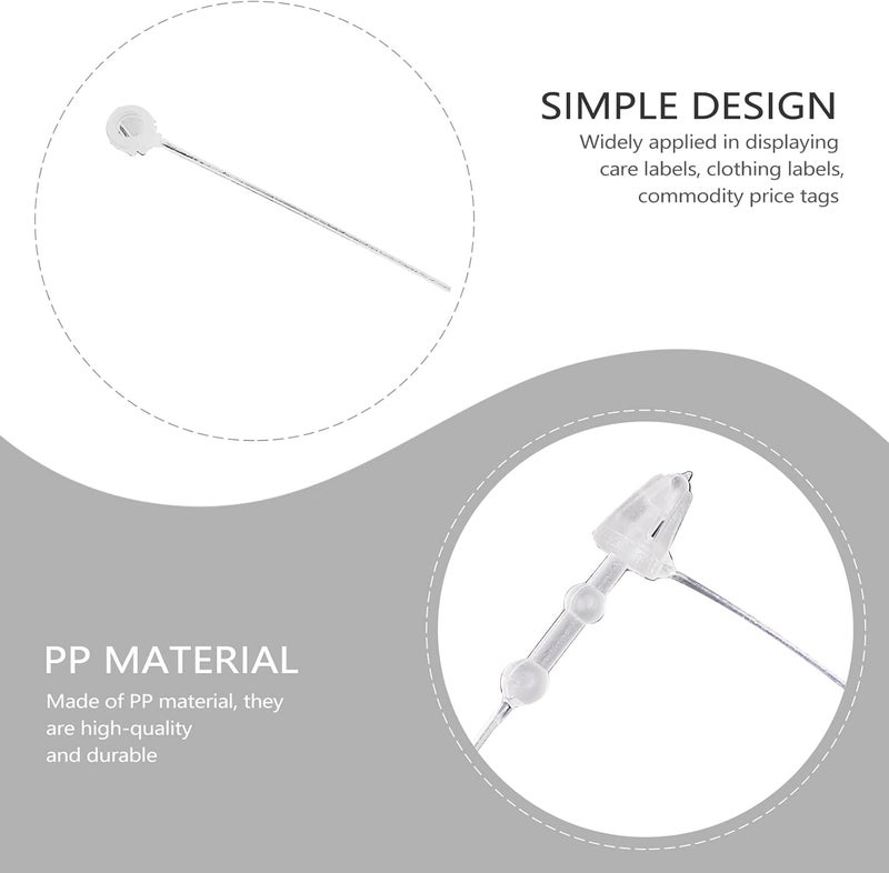 klarako 1900pcs String Tag line Clothes Tags Price Hanging Ropes Label Fasteners Craft Showing Fastener Cord Bullet Clasp Labels Hanging Rope Clothing tie Plastic - Image 4