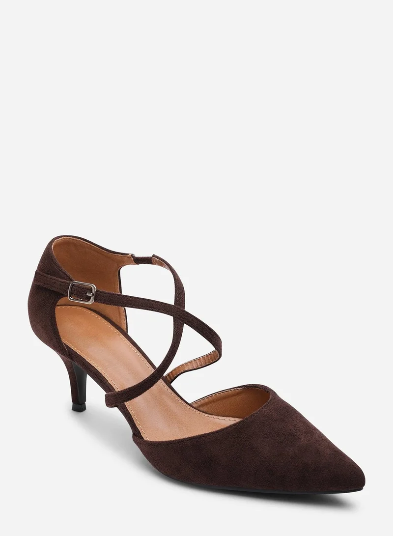 ويرز ذات فروم 'Kennedi' Low Kitten Heel With Crossover Strap