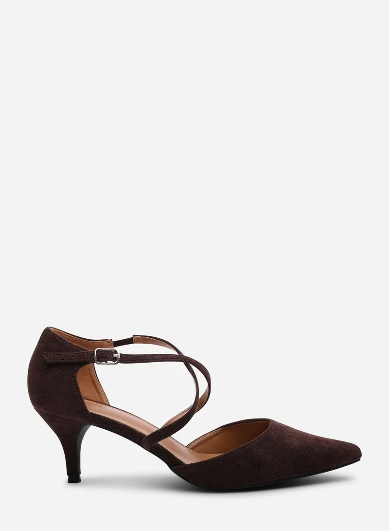 ويرز ذات فروم 'Kennedi' Low Kitten Heel With Crossover Strap