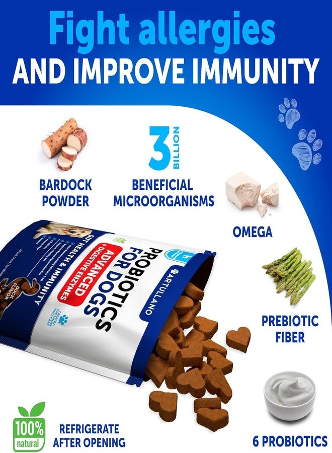 Artullano No Poo Chews for Dogs - Coprophagia Stool Eating Deterrent - Stop Eating Poop Treats with Probiotics, Digestive Enzymes, Pumpkin - Prevent Dog, Puppy from Eating Poop - Gut Health Support Supplement - Image 3