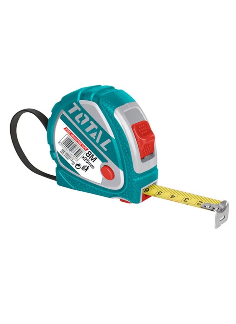 TOTAL - Multicolor steel measuring tape 25mm-8m - Image 1