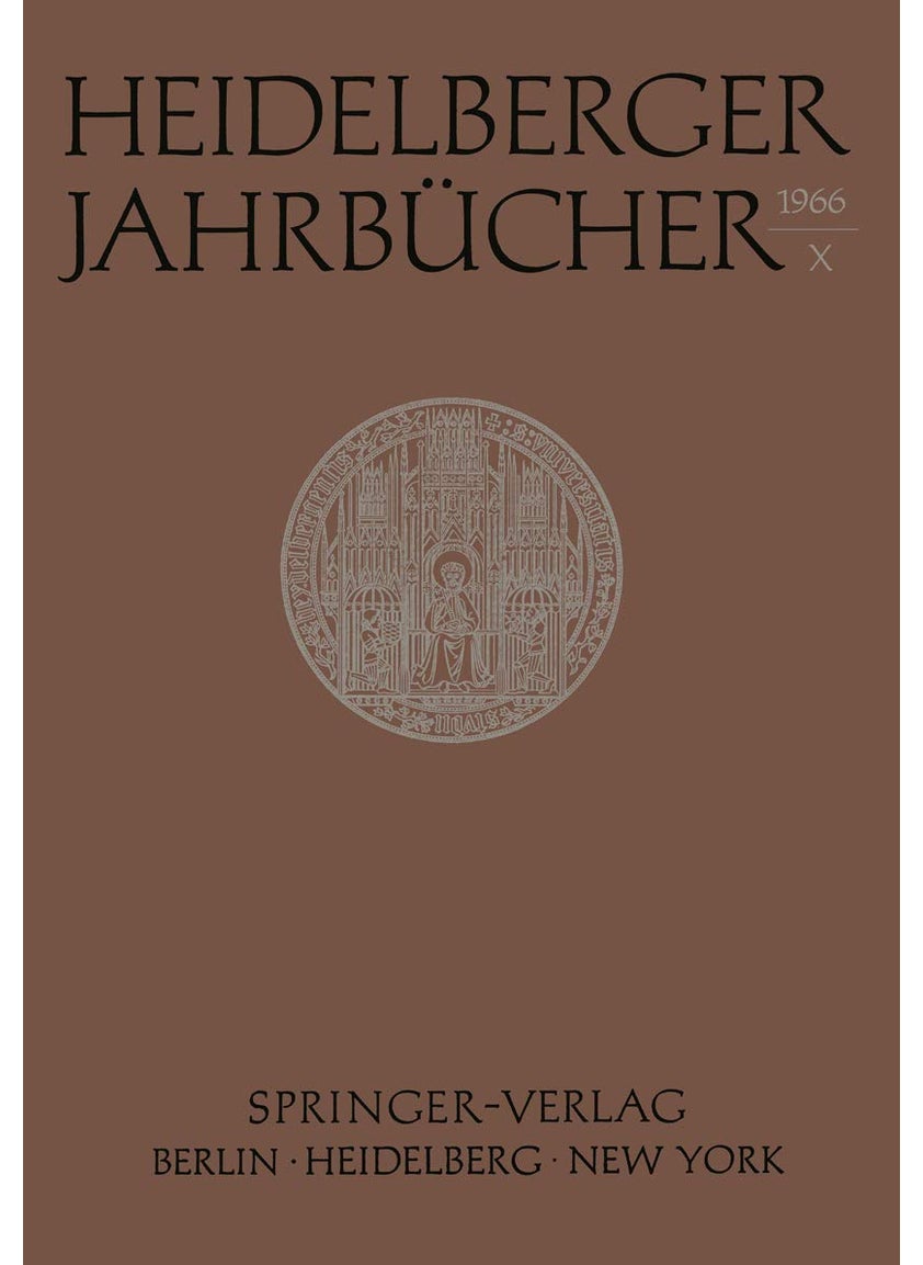 Heidelberger Jahrbücher X 