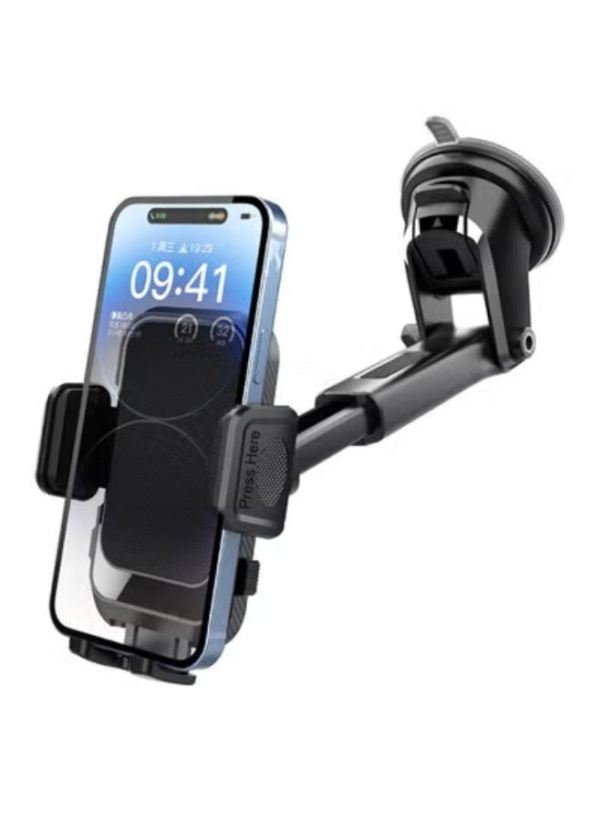 Car Phone Holder Mount New Upgraded Handsfree Cell Phone Holder Car Dash Windshield Air Vent Stand 270 Adjustable Suction Cup Magnetic Phone Holder - Image 1