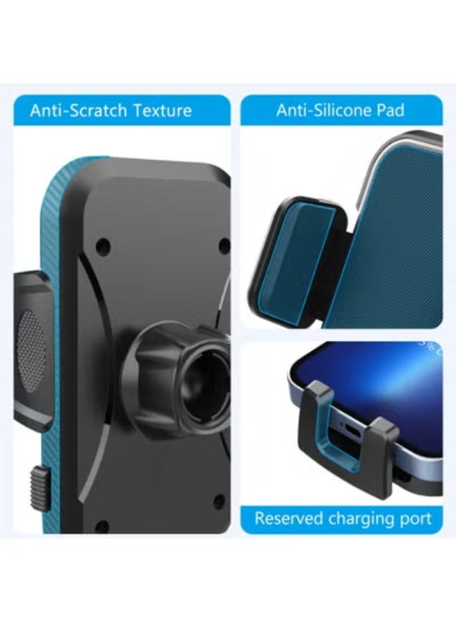 Car Phone Holder Mount New Upgraded Handsfree Cell Phone Holder Car Dash Windshield Air Vent Stand 270 Adjustable Suction Cup Magnetic Phone Holder - Image 5